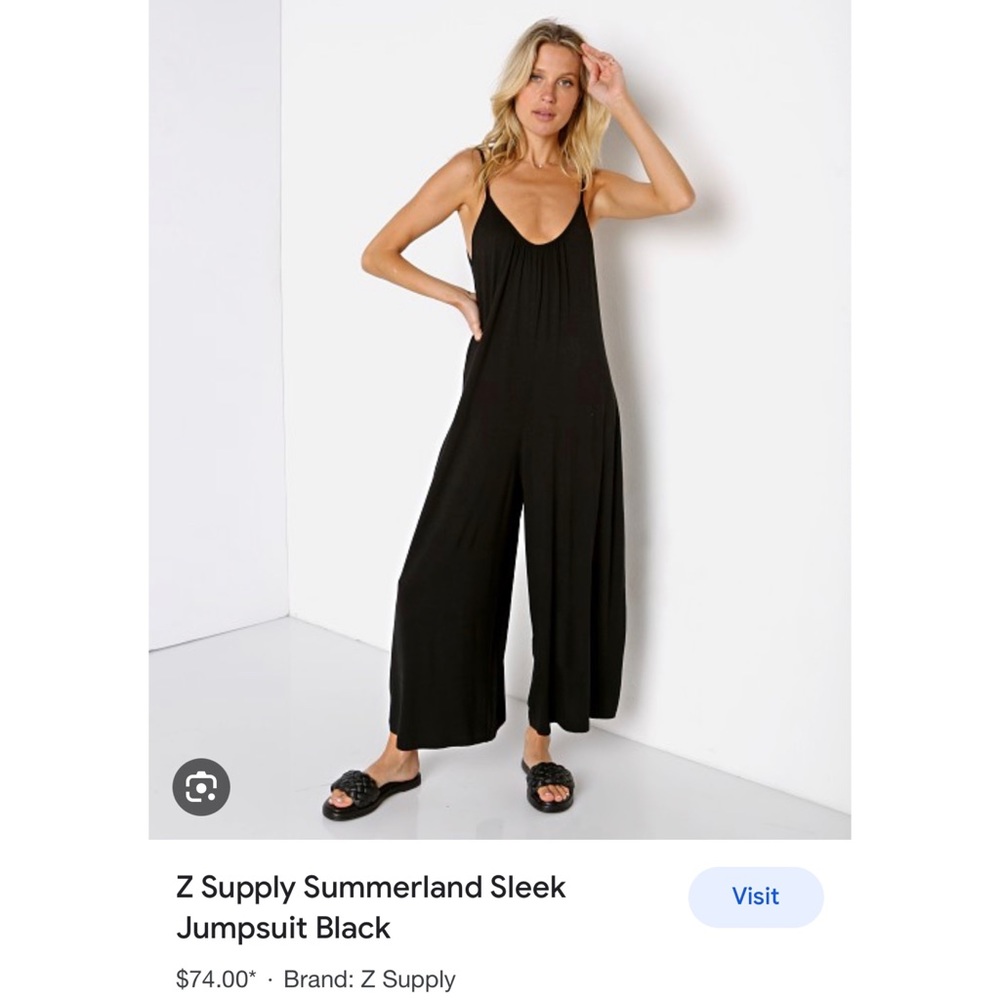 Z Supply
Summerland Sleek Jumpsuit Black NWOT